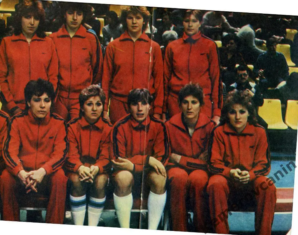 Постер из журнала Спортивные игры Уралочка Свердловск чемпион СССР волейбол А3