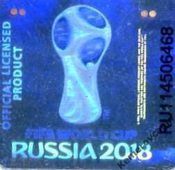 Футбол Чемпионат мира 2018 Россия наклейка 2*2 см официальный продукт