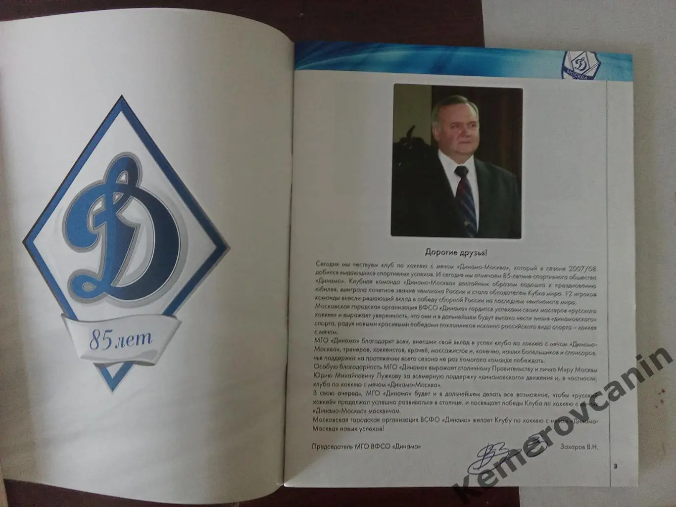 Хоккей с мячом Динамо Москва 85 лет 1