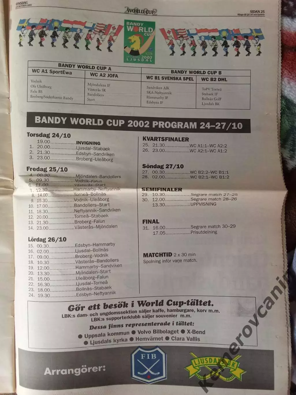 Кубок мира 2002 Юсдаль Швеция Архангельск Хабаровск Нижний Новгород 2