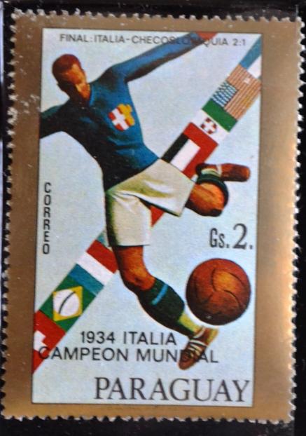 Парагвай(PARAGUAY) .Чемпионат мира по футболу в Италии 1934г.