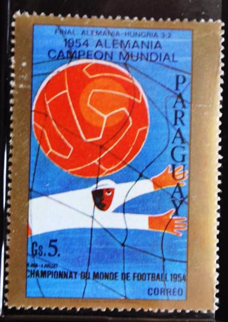Парагвай(PARAGUAY) .Чемпионат мира по футболу в Швейцарии 1954г.