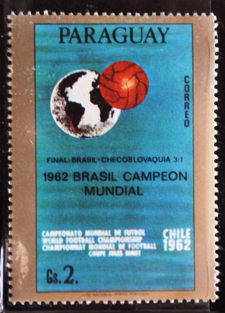 Парагвай(PARAGUAY) .Чемпионат мира по футболу в Чили 1962г.