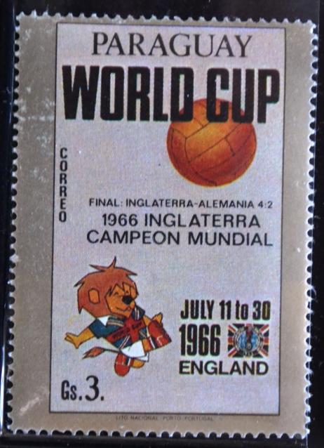 Парагвай(PARAGUAY) .Чемпионат мира по футболу в Англии 1966г.