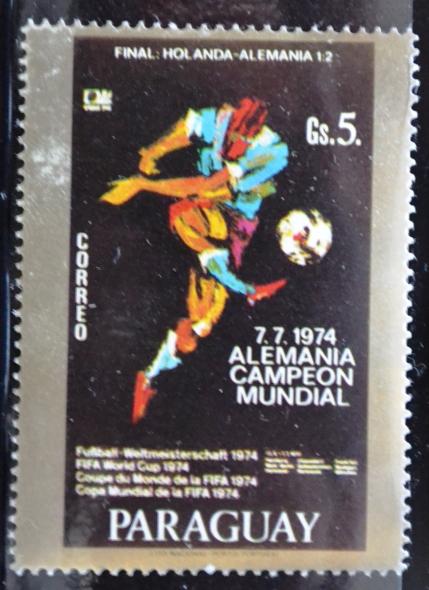 Парагвай(PARAGUAY) .Чемпионат мира по футболу в Германии 1974г.