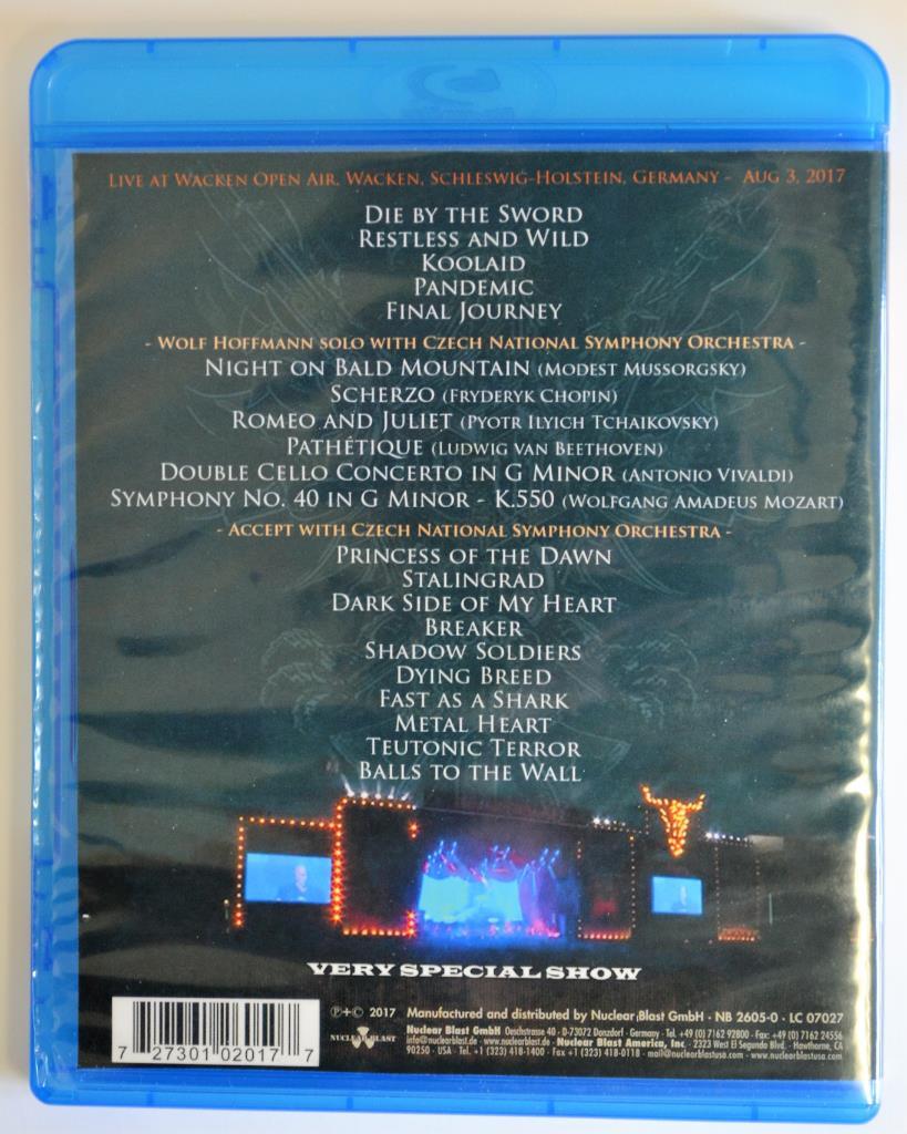 Blu - ray Disc - Accept Symphonic Terror 1