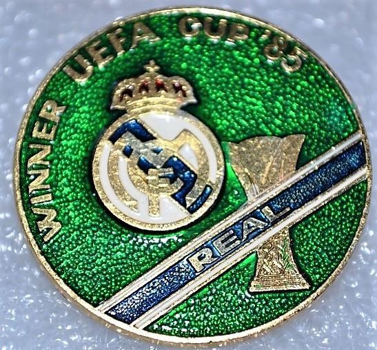 ФК Реал Мадрид Испания - Кубок УЕФА 1985г.(булавка)(1)