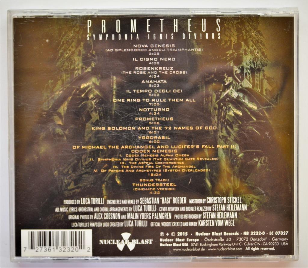CD - Luca Turillis Rhapsody-Prometheus 2015 1