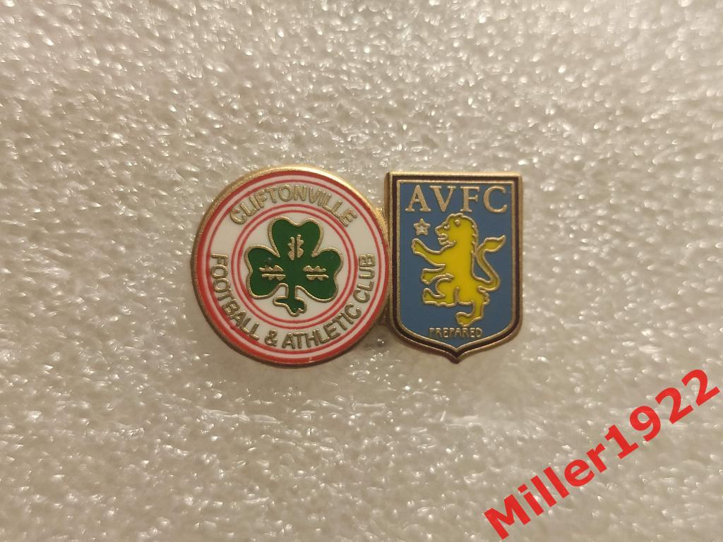 Aston Villa/Астон Вилла Клифтонвилл/Cliftonvill Белфаст знак/значок