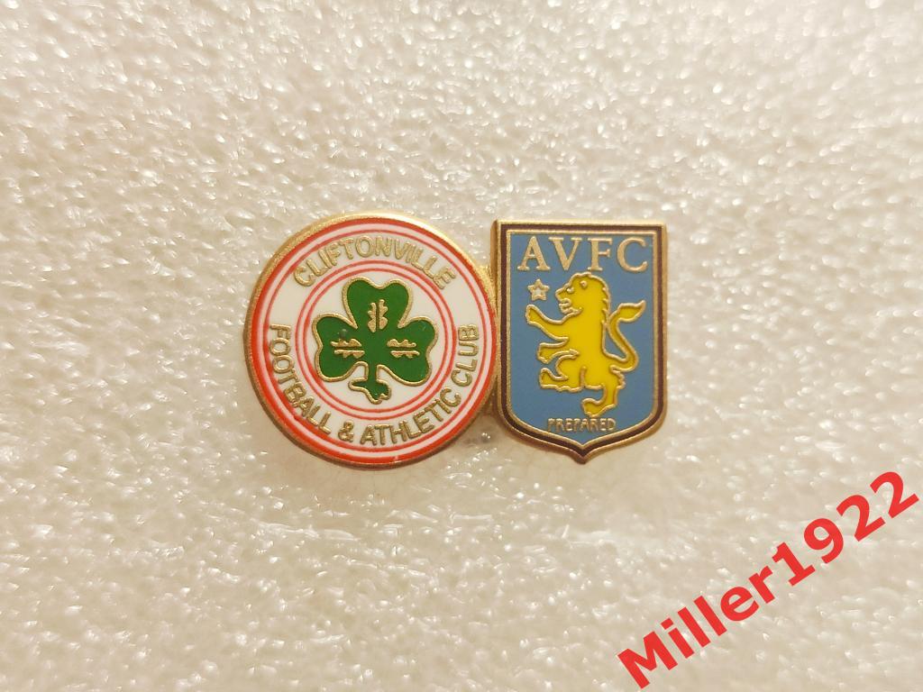 Aston Villa/Астон Вилла Клифтонвилл/Cliftonvill Белфаст знак значок