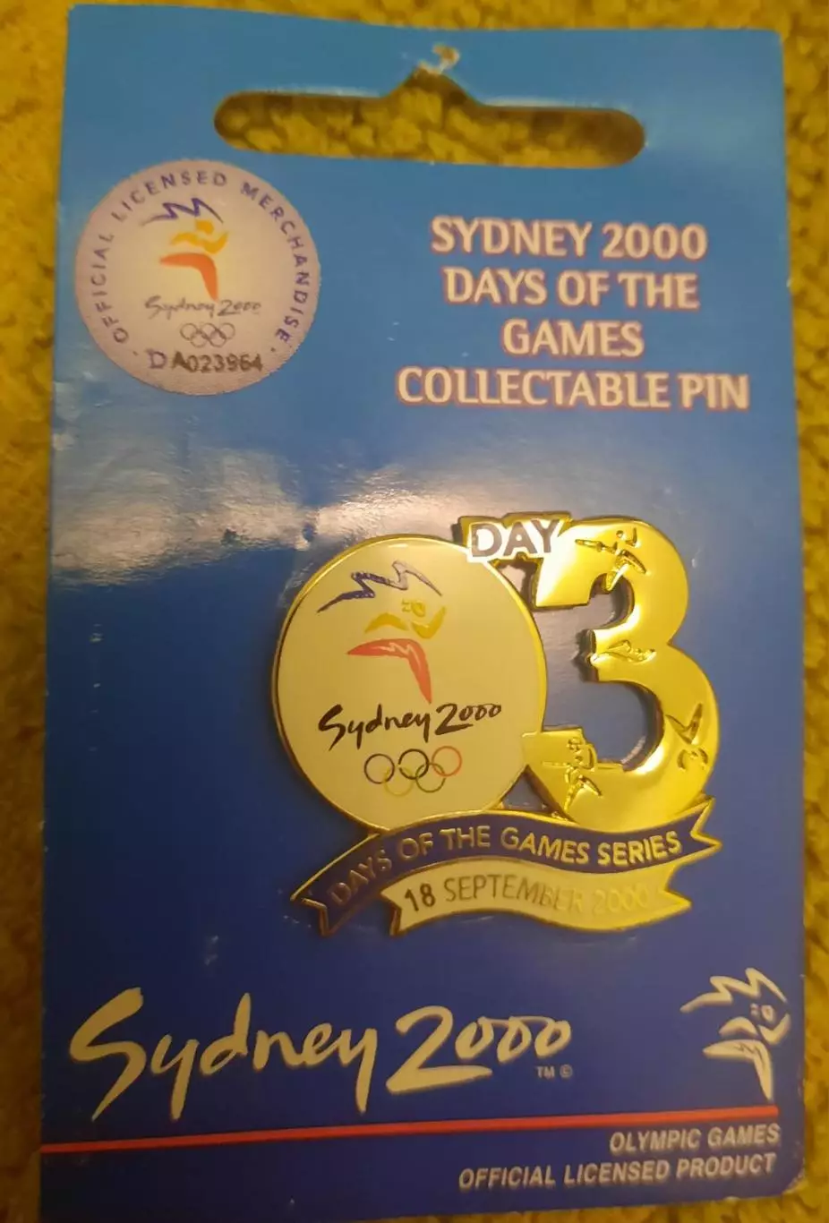 Знак олимпиада Сидней 2000 День 3