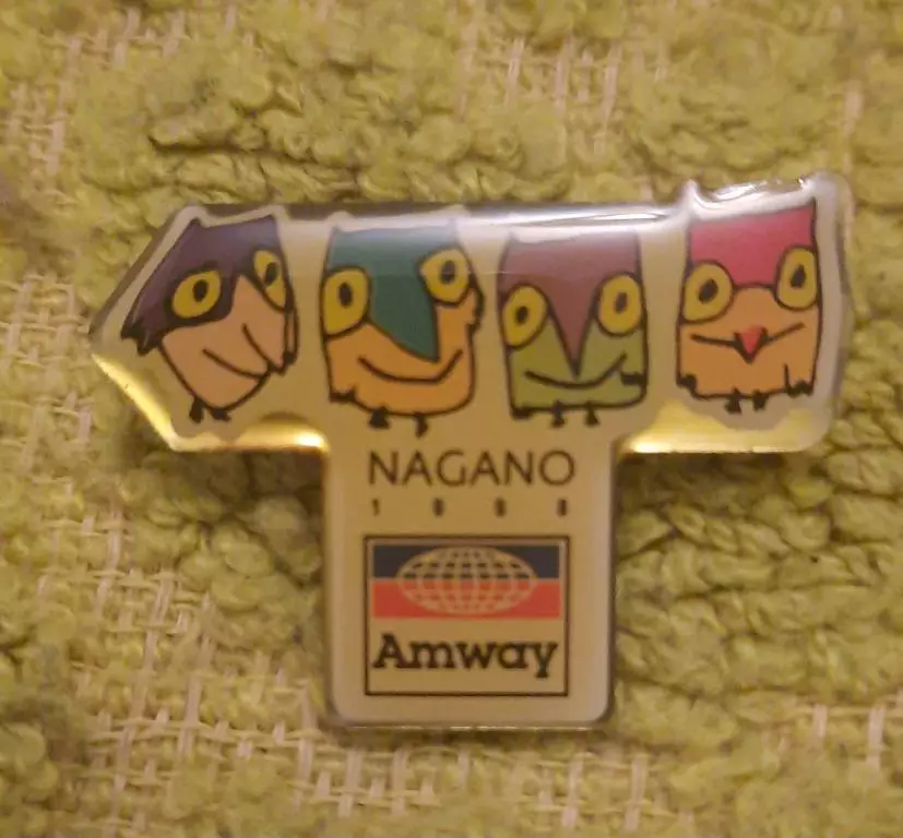 Знак Олимпиада Нагано 1998 маскот 5