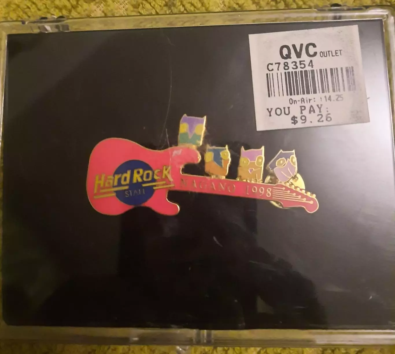 3 Знак Hard Rock Cafe гитара музыка Олимпиада Нагано 1998 1