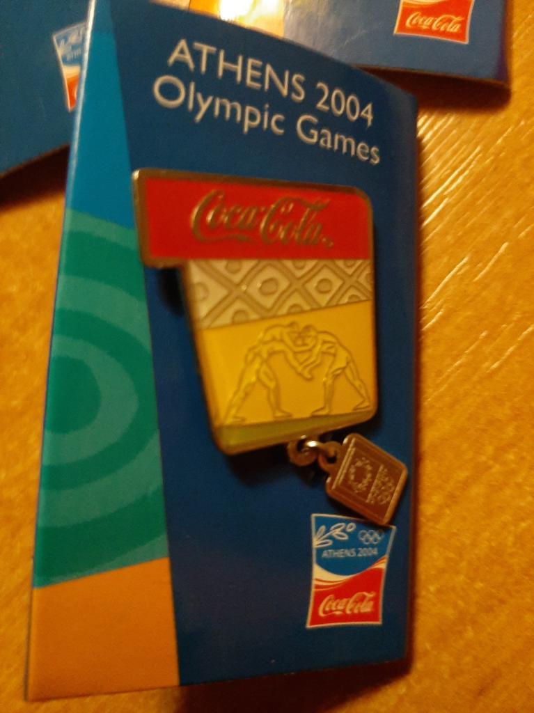 Значки летняя Олимпиада Афины 2004 набор 6 штук. Борьба, диск, архитектура 2