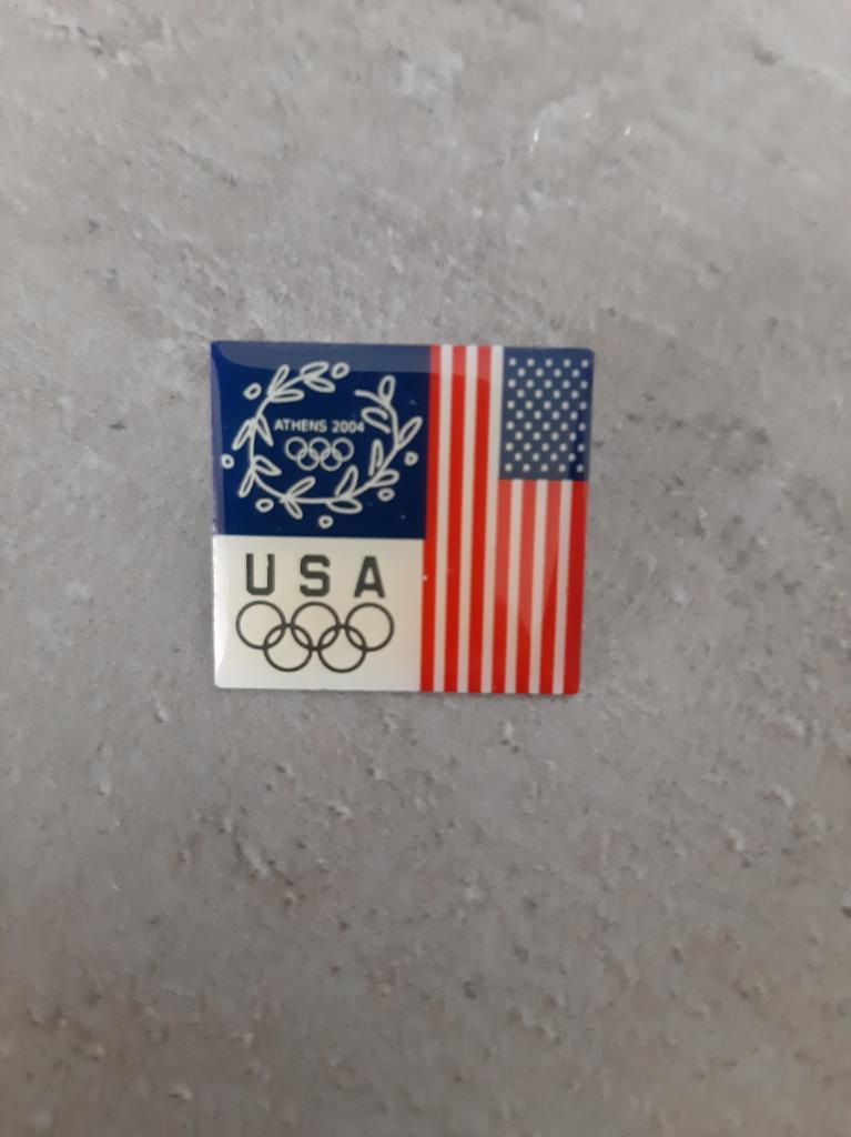 Значок Олимпиада НОК США Афины 2004 № 2