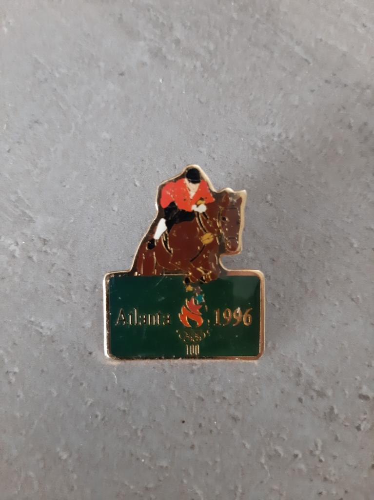 Значок Олимпиада Атланта 1996 конный спорт