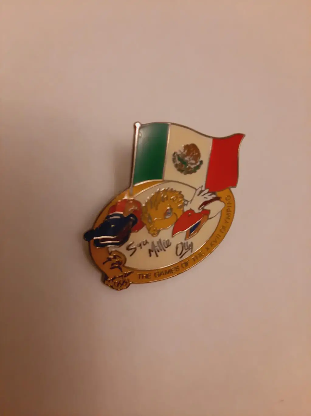 Значок Олимпиада Сидней 2000 № 17 маскот НОК Мексика
