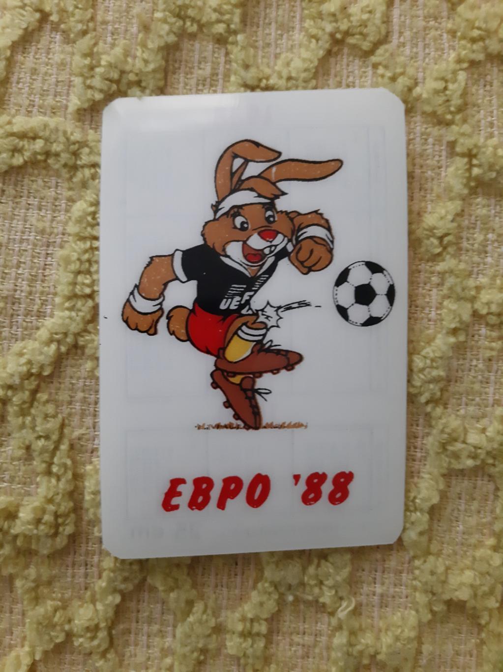 Календарик Чемпионат Европы по футболу 1988 ФРГ