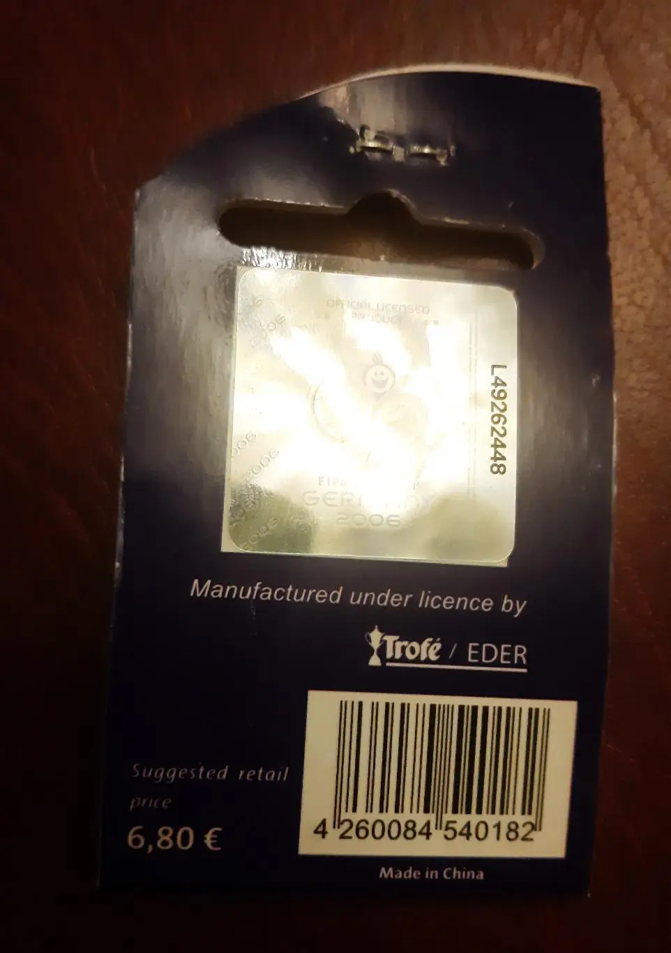 Знак чемпионат мира по футболу 2006 штутгарт 1