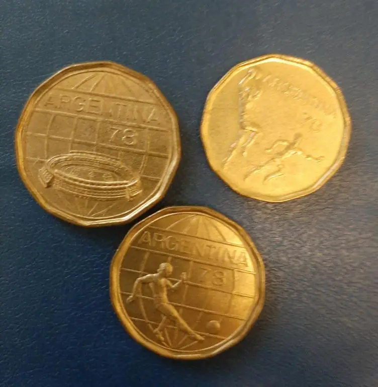 Монеты Футбол Чемпионат мира 1978 Аргентина