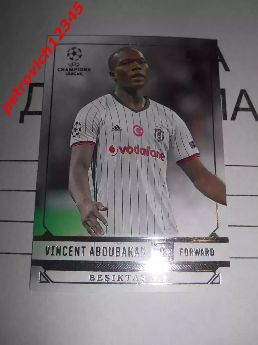 футбол. карточка = 22 - Vincent Aboubakar - Besiktas JK