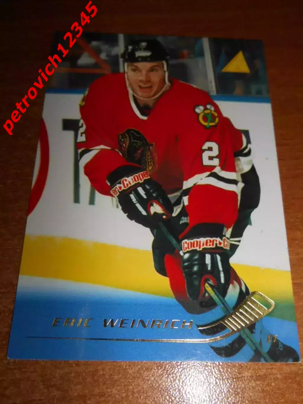 футбол. карточка = 182 - Eric Weinrich - Chicago Blackhawks