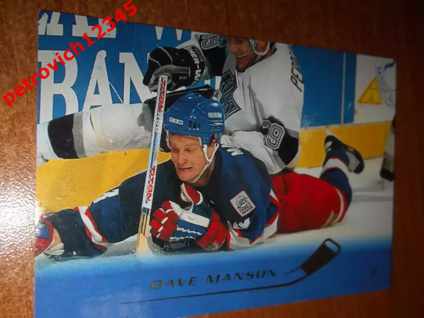 футбол. карточка = 103 - Dave Manson - Winnipeg Jets