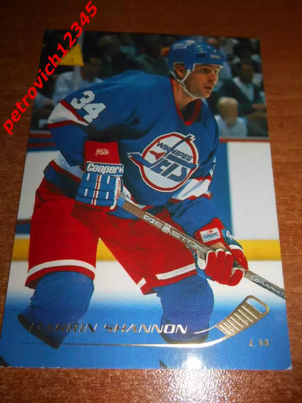 футбол. карточка = 69 - Darrin Shannon - Winnipeg Jets