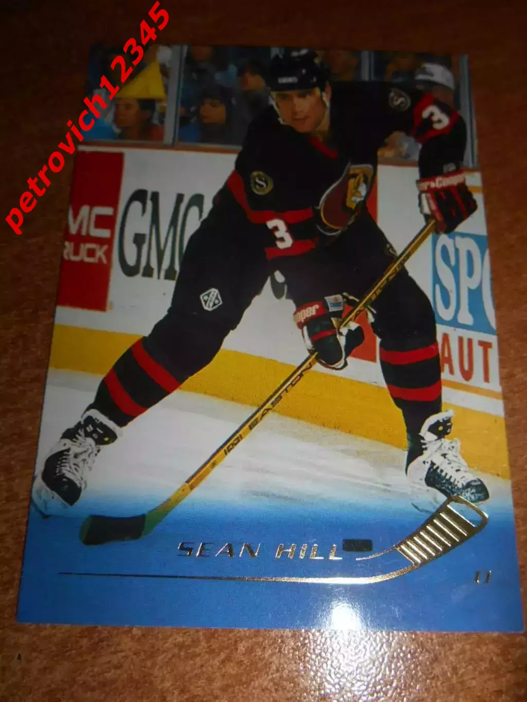 футбол. карточка = 93 - Sean Hill - Ottawa Senators