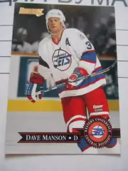 футбол. карточка = 317 - Dave Manson - Winnipeg Jets