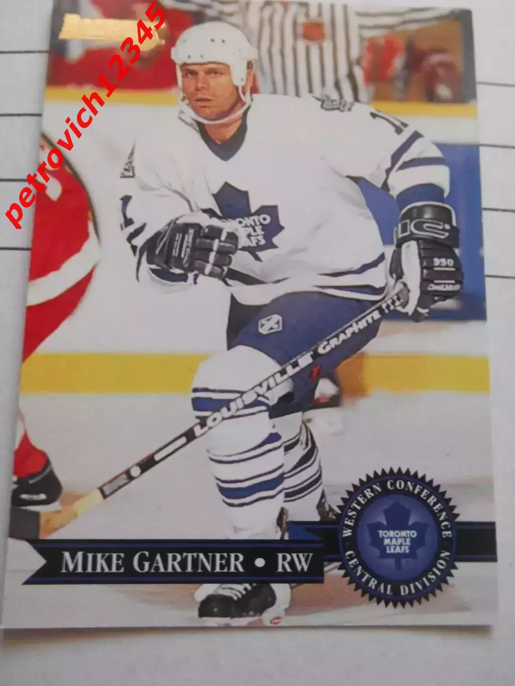 карточка = 293 - Mike Gartner - Toronto Maple Leafs