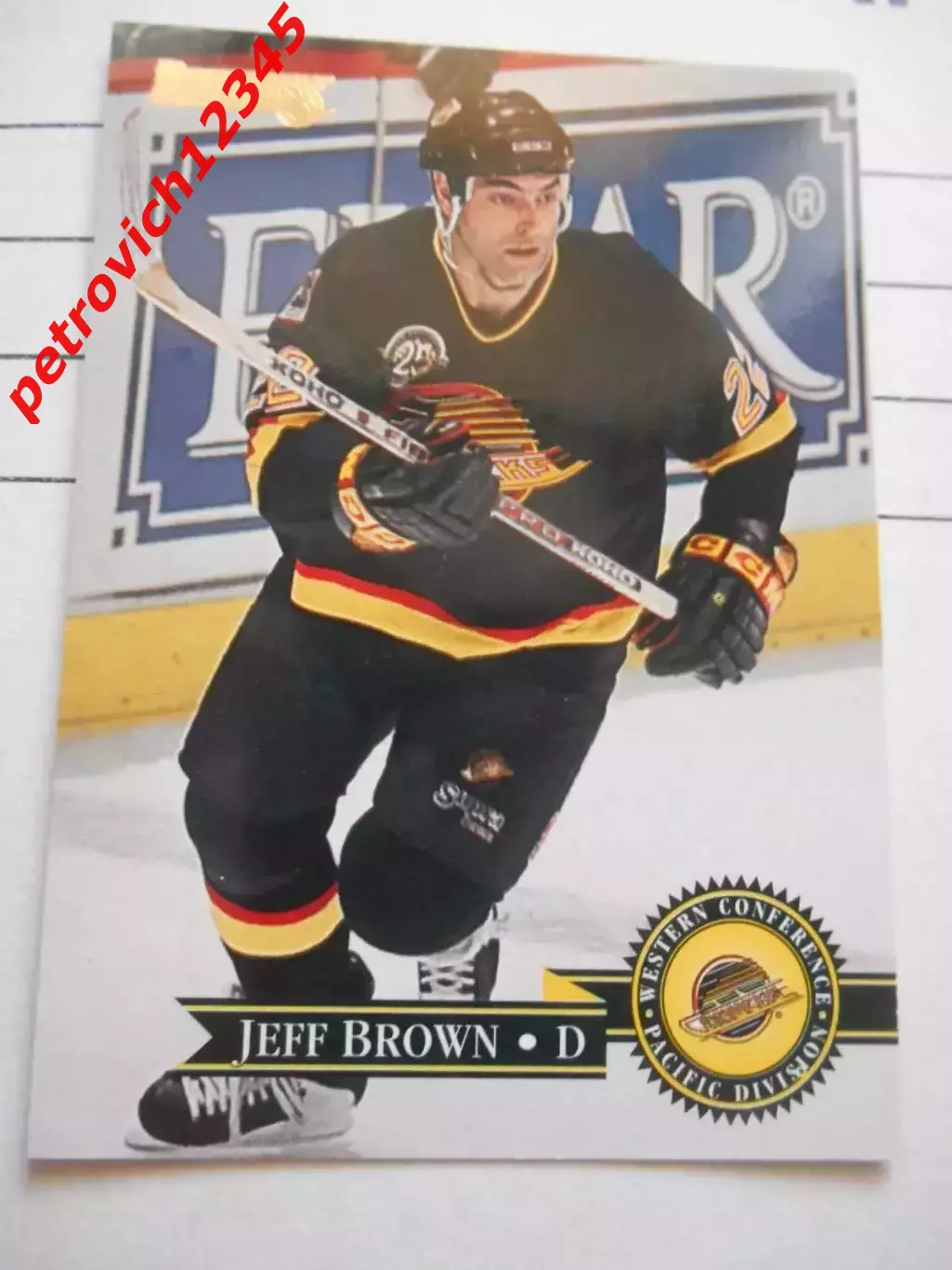 карточка = 183 - Jeff Brown - Vancouver Canucks