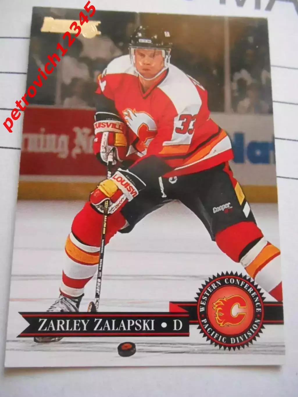 карточка = 177 - Zarley Zalapski - Calgary Flames