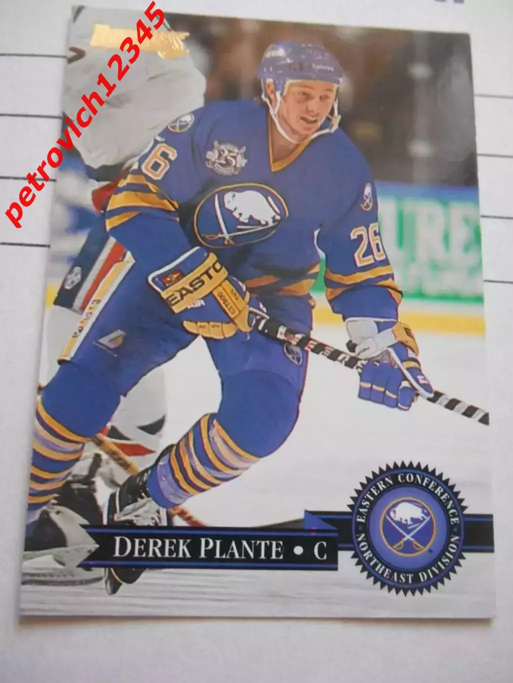 карточка = 190 - Derek Plante - Buffalo Sabres