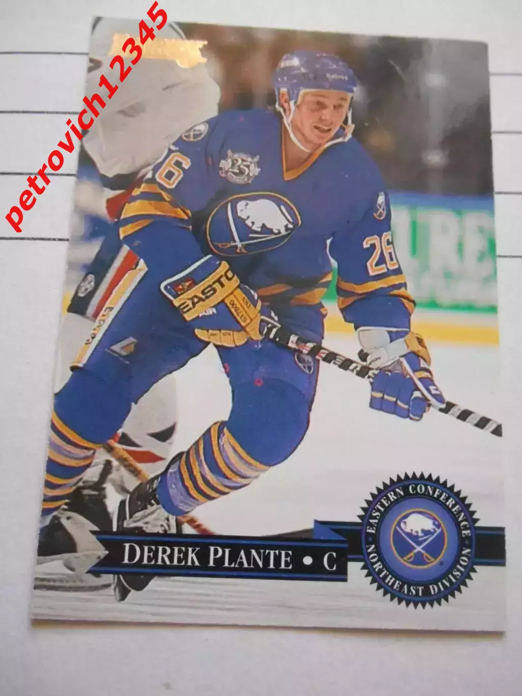 карточка = 190 - Derek Plante - Buffalo Sabres