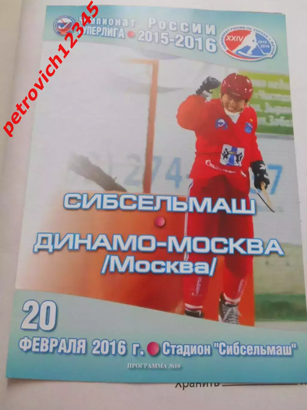 Сибсельмаш Новосибирск - Динамо Москва - 20 февраля 2016г