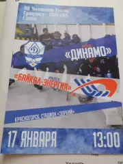 Динамо Москва - Байкал-Энергия Иркутск - 17 января 2021г
