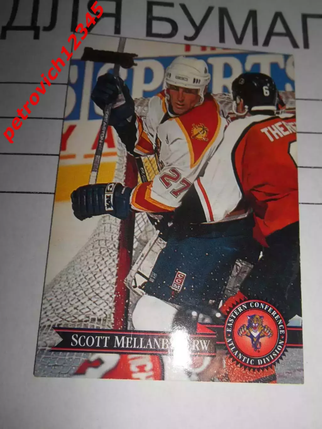 карточка = 37 - Scott Mellanby - Florida Panthers