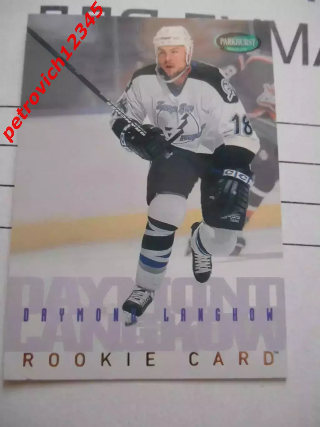хоккей.карточка - 270 - Daymond Langkow ROO, RC - Tampa Bay Lightning