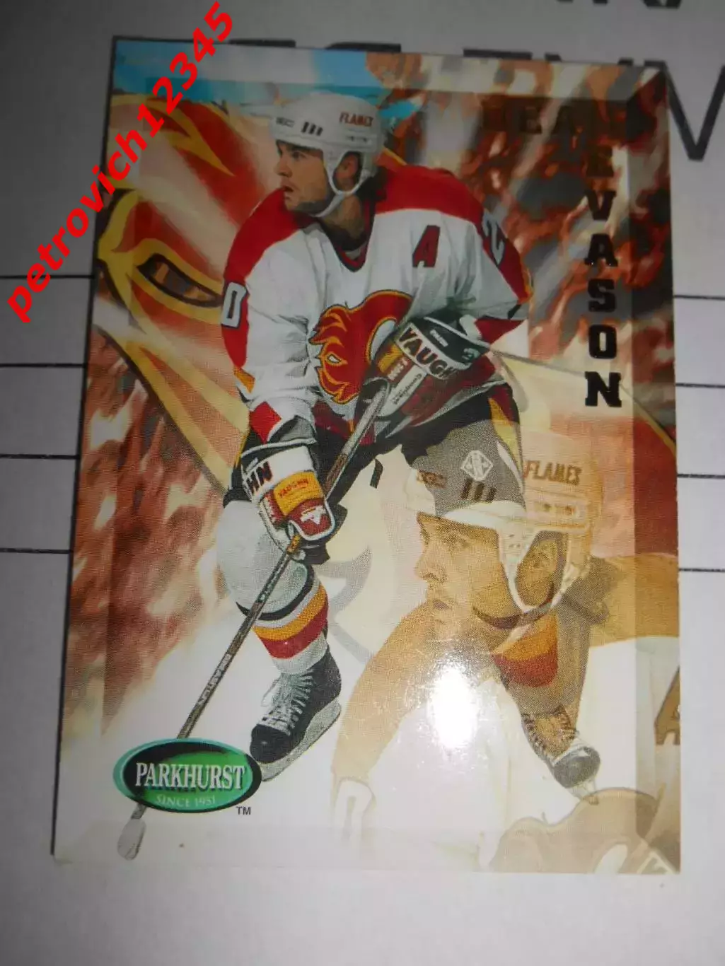 хоккей.карточка - 36- Dean Evason - Calgary Flames