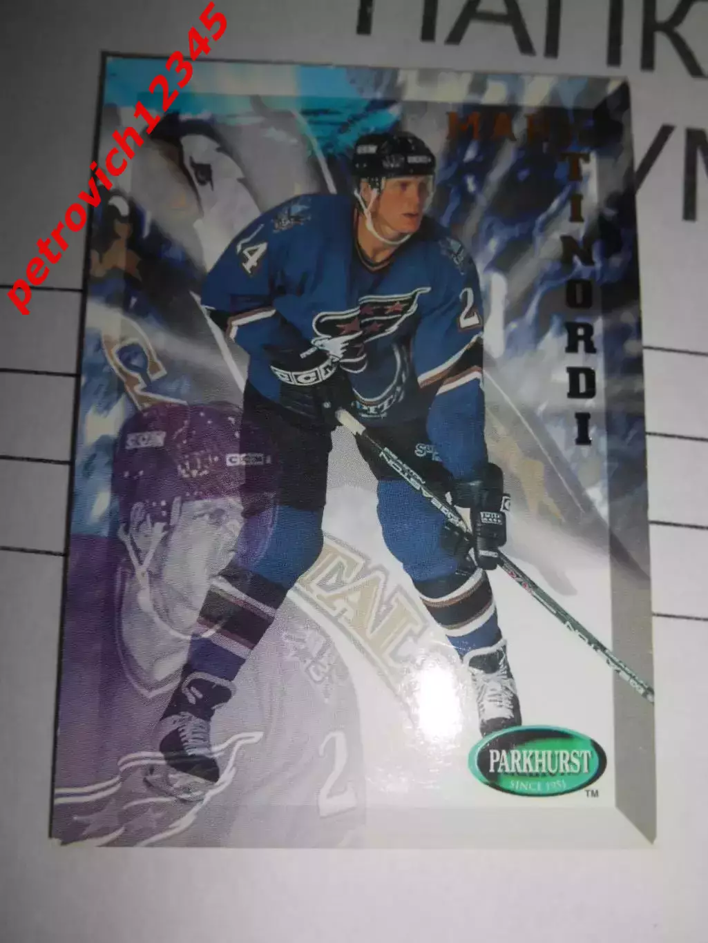 хоккей.карточка - 224- Mark Tinordi - Washington Capitals