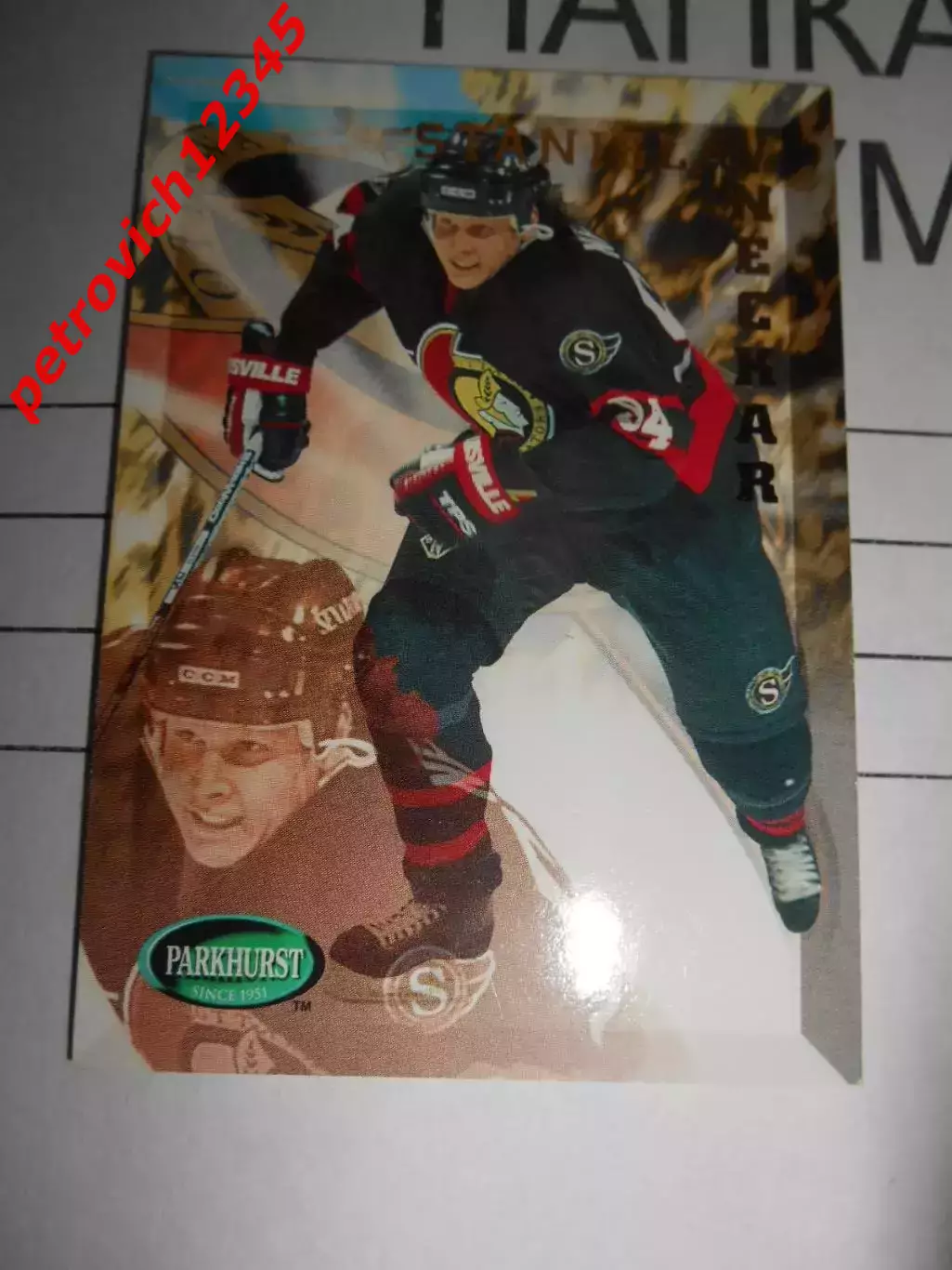 хоккей.карточка - 148 - Stanislav Neckar - Ottawa Senators