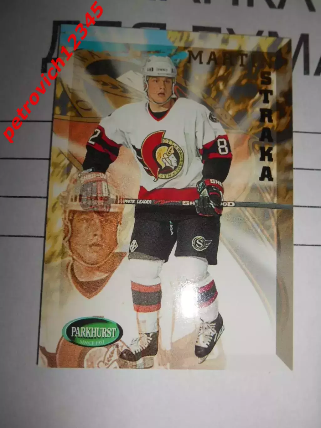 хоккей.карточка - 145 - Martin Straka - Ottawa Senators