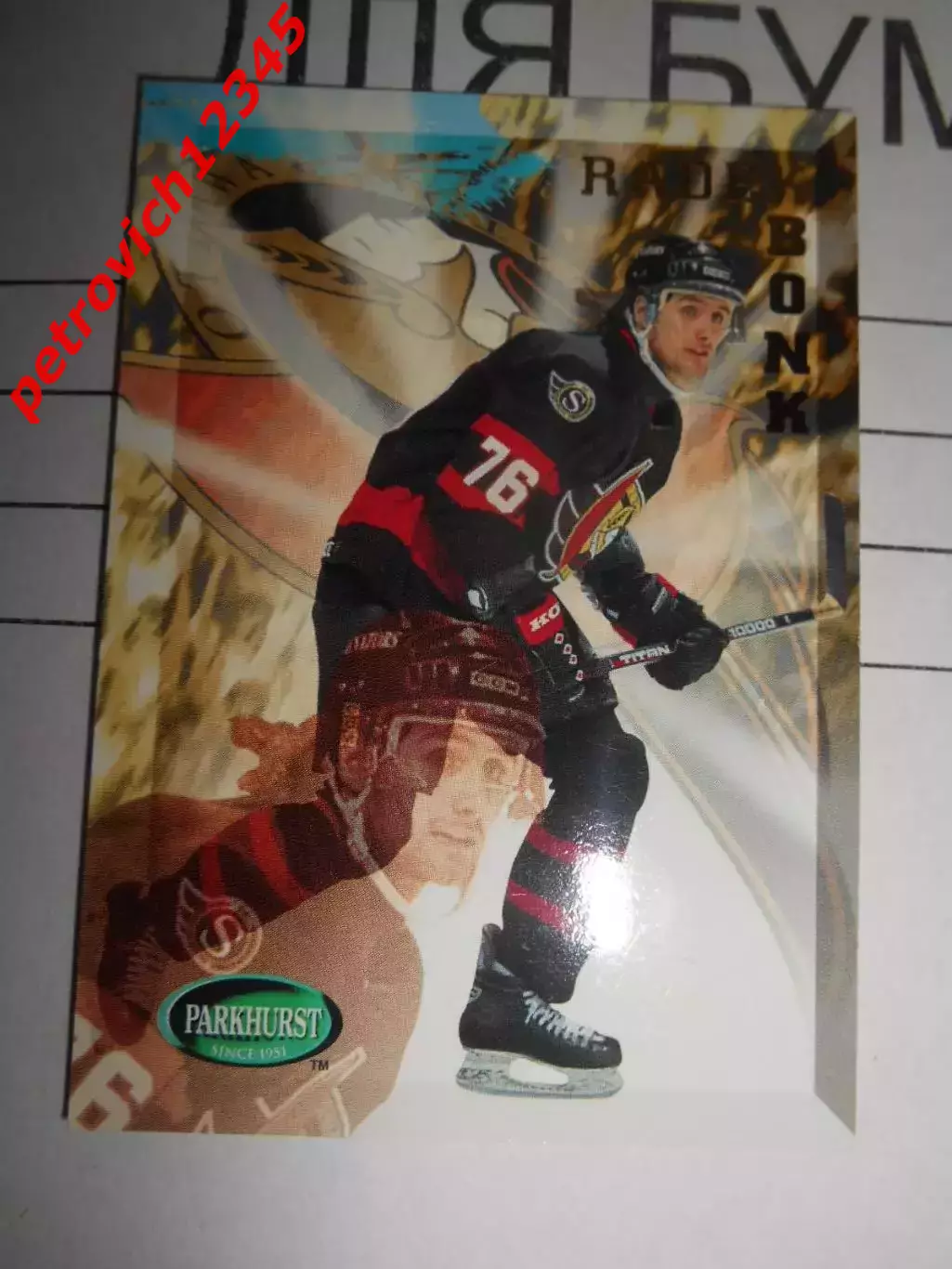 хоккей.карточка - 147 - Radek Bonk - Ottawa Senators