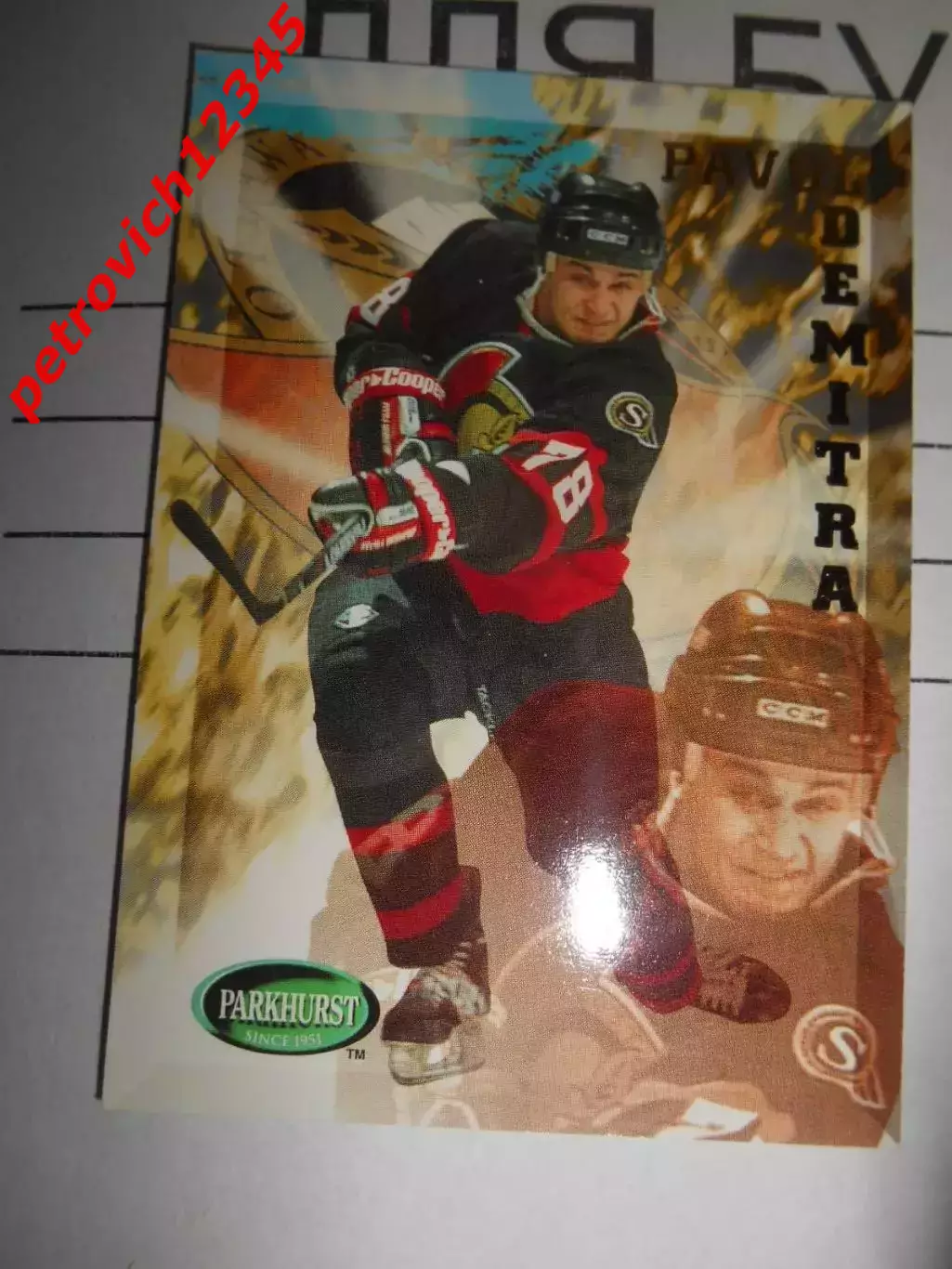 хоккей.карточка - 149 - Pavol Demitra - Ottawa Senators