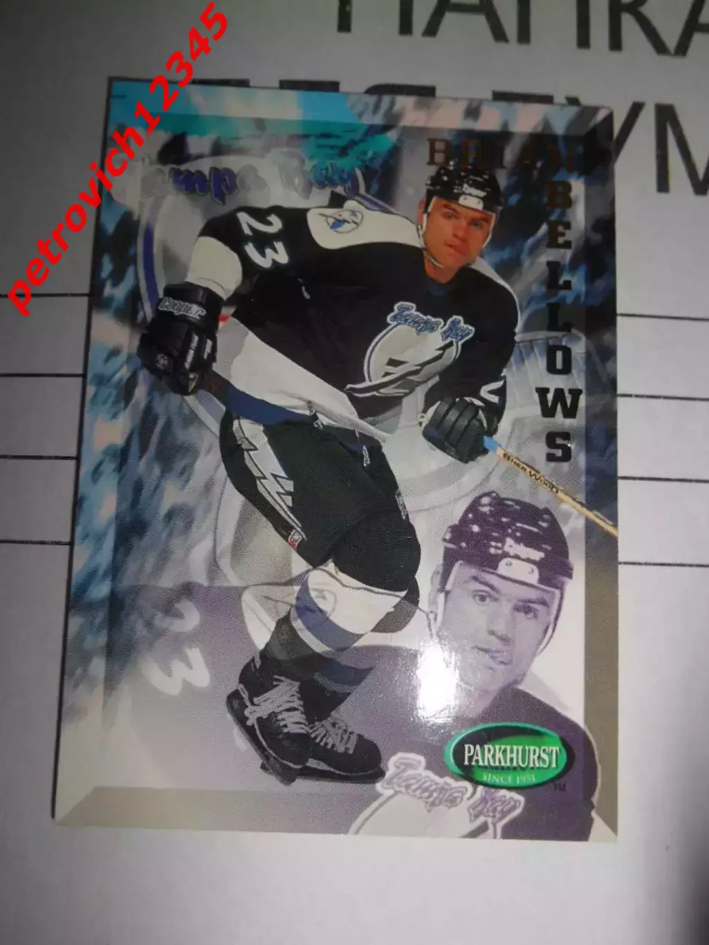 хоккей.карточка - 466 - Brian Bellows - Tampa Bay Lightning