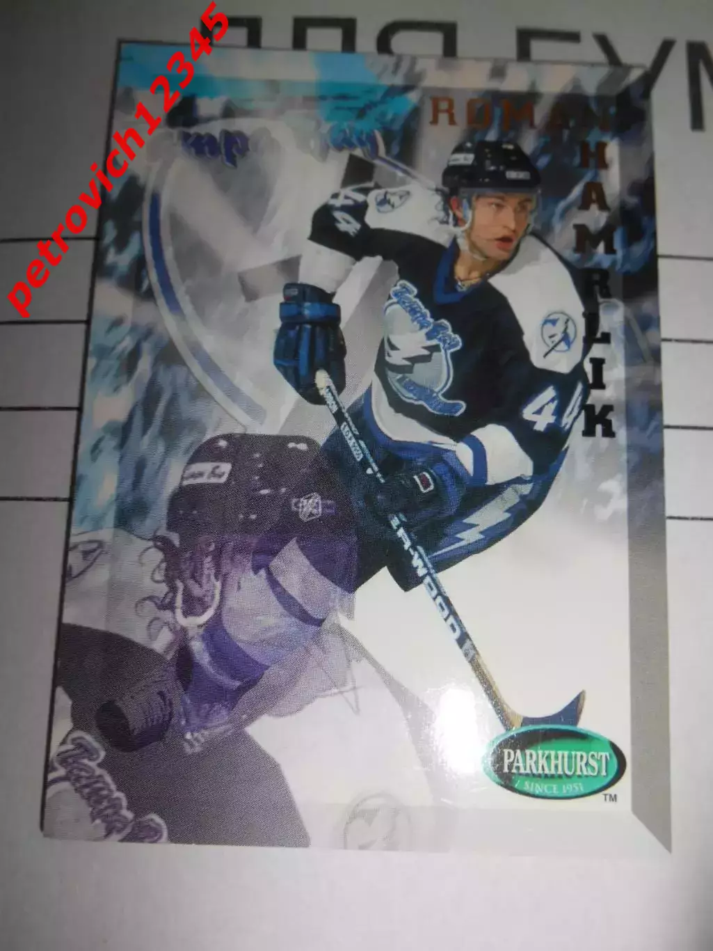 хоккей.карточка - 198 - Roman Hamrlik - Tampa Bay Lightning