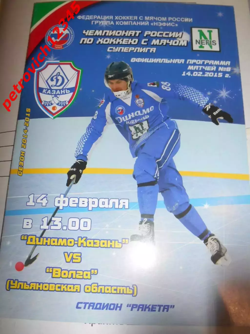 Динамо Казань - Волга Ульяновск - 14 февраля 2015г