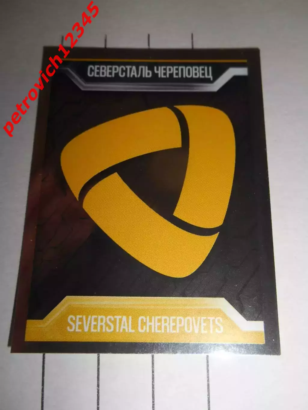 PANINI КХЛ 2019-2020 = 61 - Логотип команды (Северсталь Череповец)