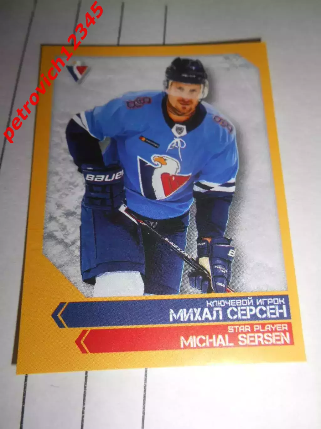 PANINI КХЛ 2018-2019 = 176 - Михал Серсен (Слован Братислава)